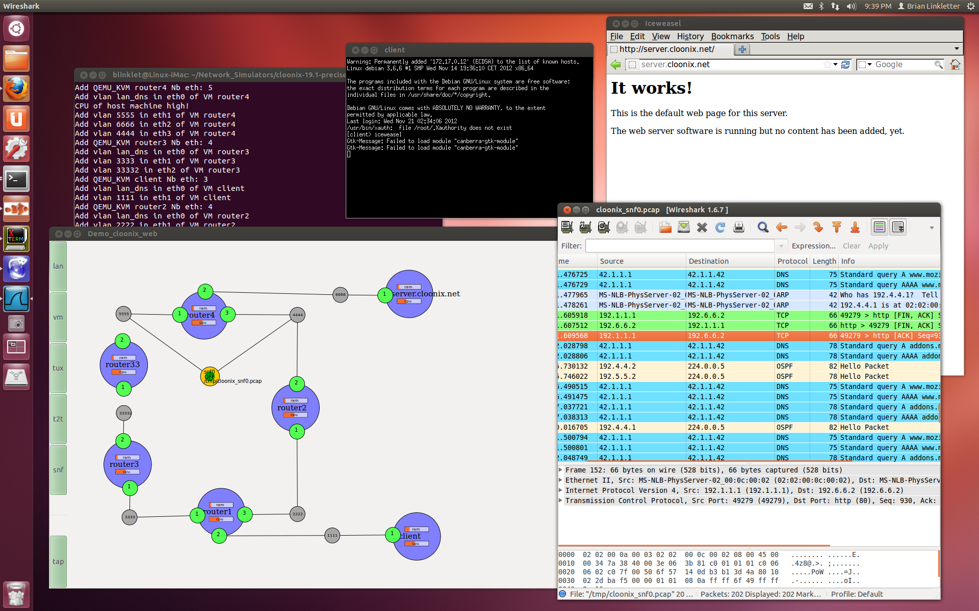 desktop cloonix network simulator
